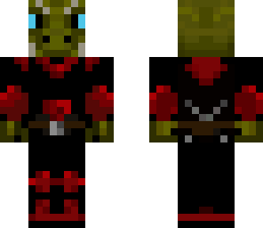 argonian in daedric armor