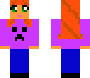 red-haired creeper girl