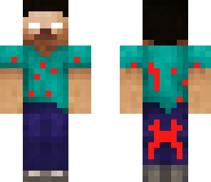 herobrine with blood