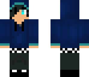 finished cute hooded blue boy