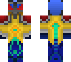 bug-eyed golden robotic steve