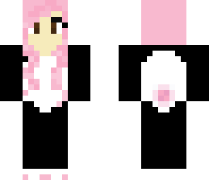 edit pink panda girl