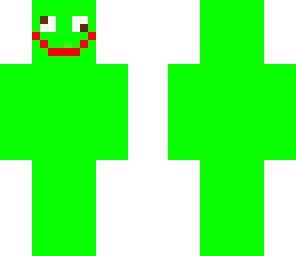silly green man
