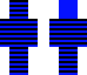 stripy bluee man