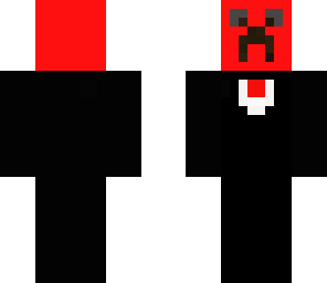 red creeper in a tux