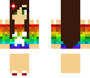 rainbow creeper girl editz