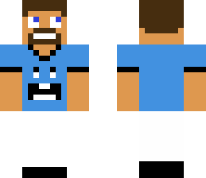 goofy blue shirt