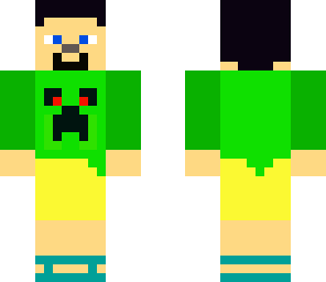 epic guy with creeper shirt