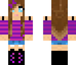 purple pretty girl