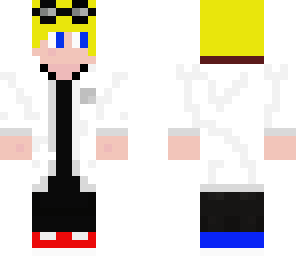 human moose in lab coat