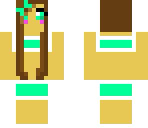 cute bikini girl who is blushing