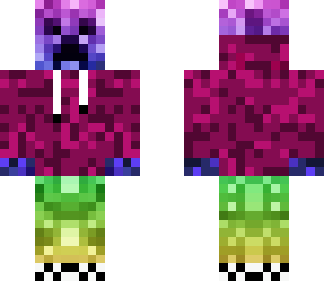 rainbow creeper with hoodie