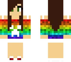 rainbow creeper headphone girl