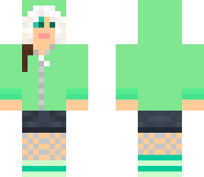 mint fuzzy winter coat
