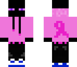enderman supporting breast cancer