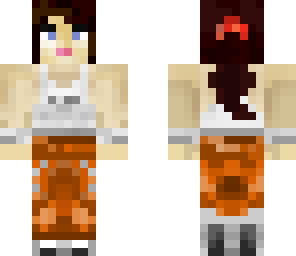 chell with headphones