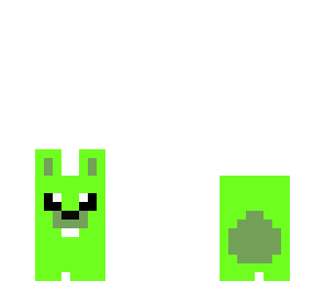 bunny 8 lime green