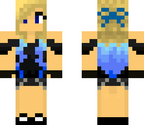 blue demon girl