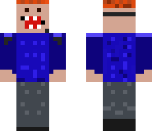 happy guy with monster mask