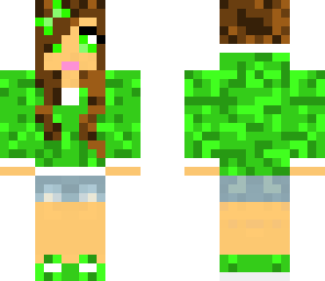 very green girl
