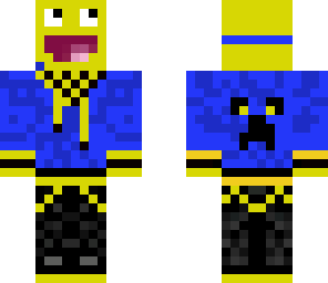 blue happy guy