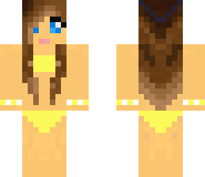 yellow bikini girl