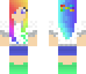 rainbow hair hoodie
