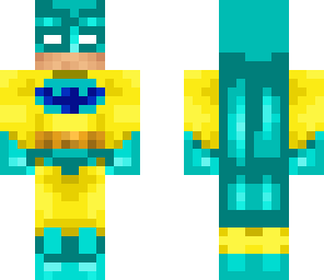 custom batman - yellow and light blue