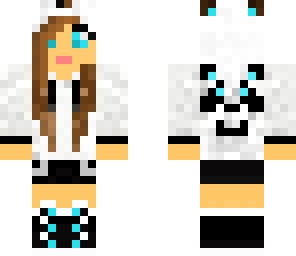 panda girl blue eyes