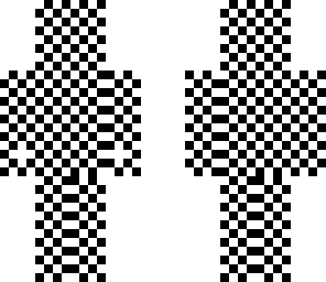 checkered
