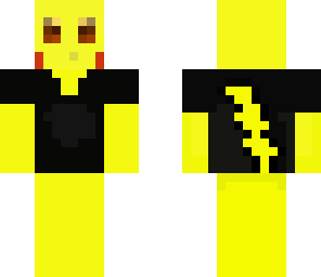 pikachu with a black t-shirt
