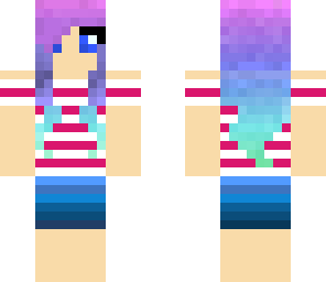rainbow hair chick