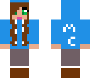 blue hoodie