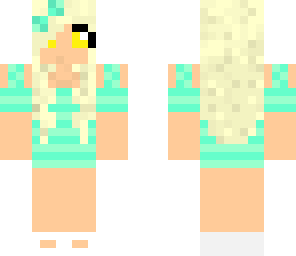 fixed cute girl with yellow eyes