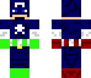 blue green captain america
