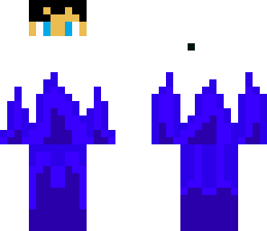white ninja with blue flame