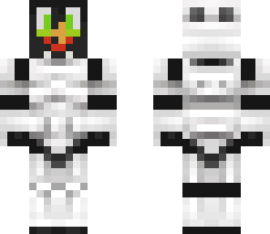 storm trooper with funky head gear