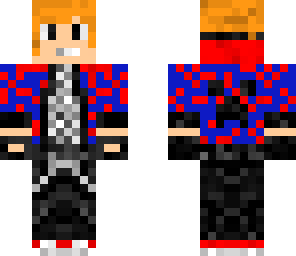 cool red and blue jacket guy