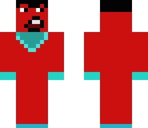 red suitman