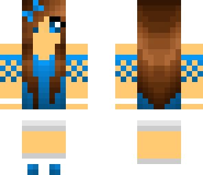 blue n white girl