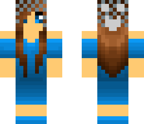 chain helment-creeper face blue girl