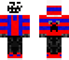 troll in red and blue hoodie