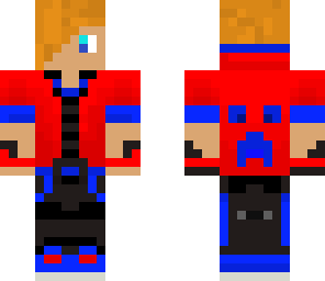 red and blue t-shirt guy