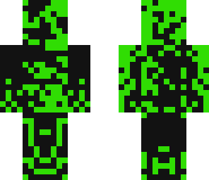 green man with random black