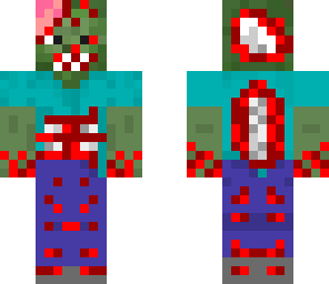 horrific zombie - with teeth