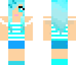 cute blue girl