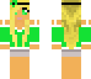 green beach girl