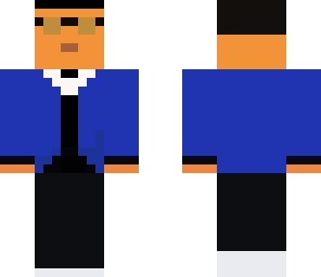 blue psy suit