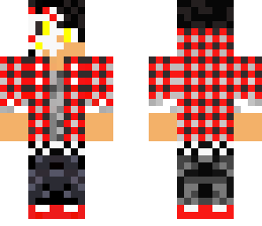 red teen with hollowmask
