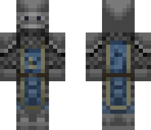 medieval knight with mail coif